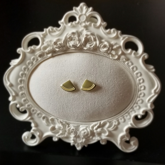 Green Slice Earrings - Picture 1 of 8